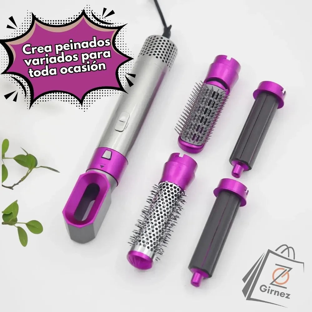 Cepillo Luce Bella 5 en 1 ORIGINAL – Seca, Alisa y Riza con Acabado de Salón Sin Frizz