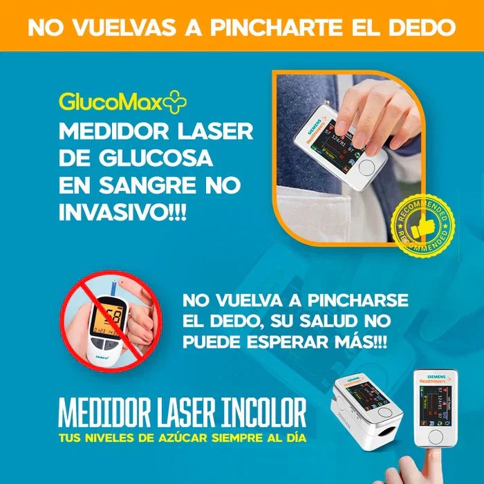 🔥 OxiVida™ 3 en 1 | Mide Glucosa, Oxígeno y Ritmo Cardíaco Sin Pinchar el Dedo