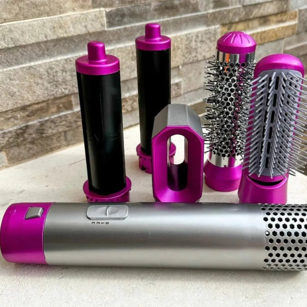 Cepillo Luce Bella 5 en 1 ORIGINAL – Seca, Alisa y Riza con Acabado de Salón Sin Frizz