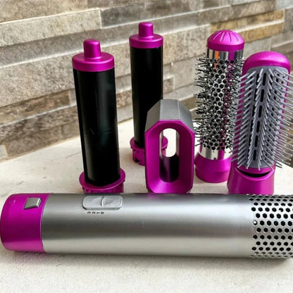 Cepillo Luce Bella 5 en 1 ORIGINAL – Seca, Alisa y Riza con Acabado de Salón Sin Frizz