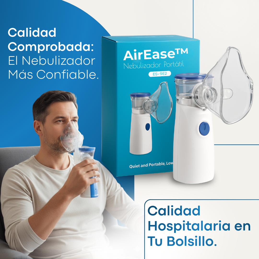 AirEase™ Nebulizador Portátil - COMPRA 1 Y RECIBE 3 UNIDADES (2 GRATIS 🎁)