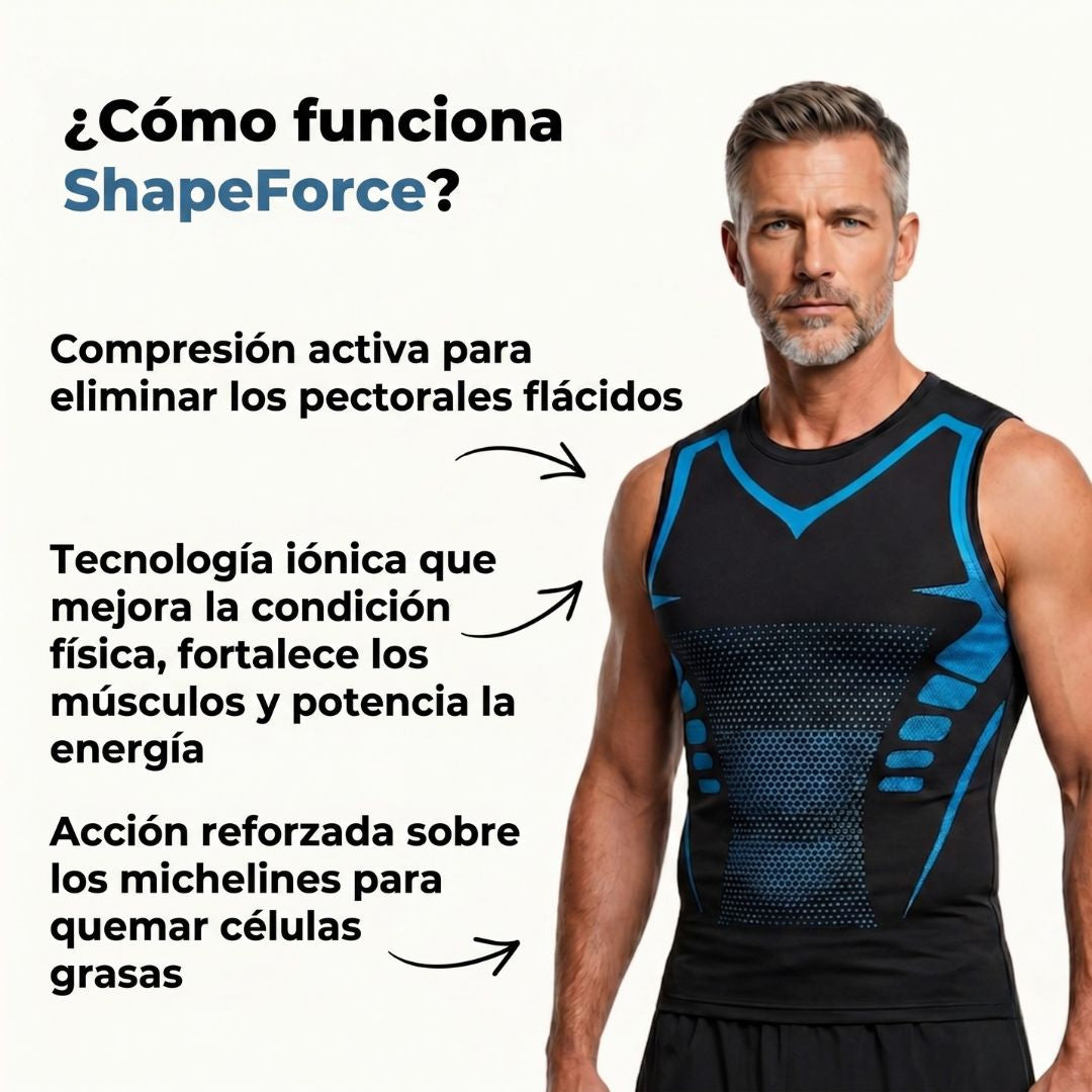 ShapeForce - Camiseta Moldeadora para Hombre