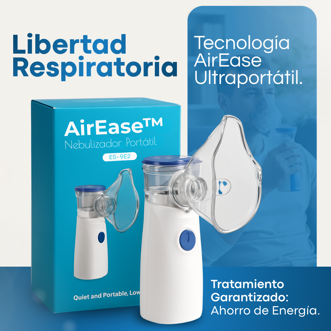 AirEase™ Nebulizador Portátil - COMPRA 1 Y RECIBE 3 UNIDADES (2 GRATIS 🎁)