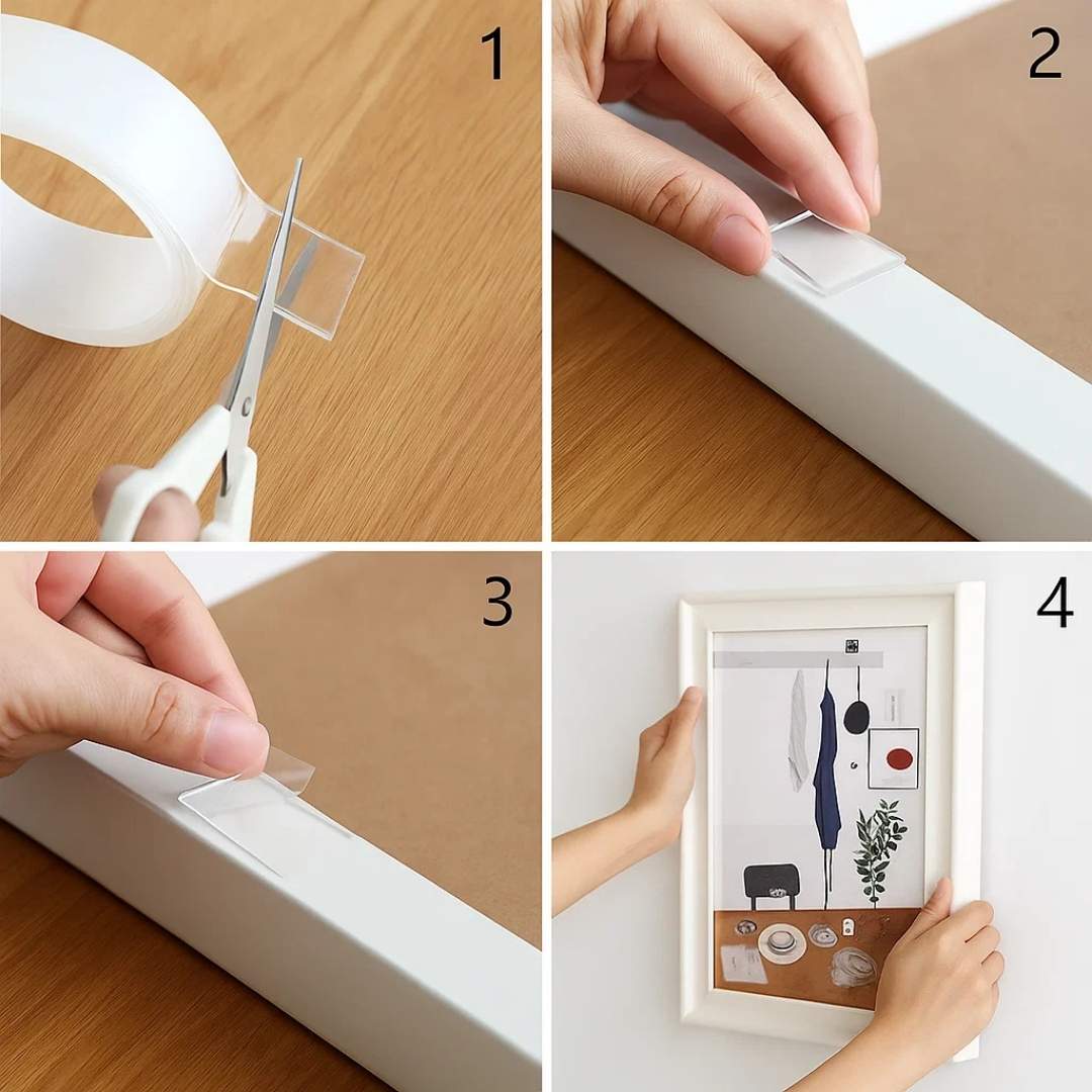 ¡PROMO 3X1! Cinta Doble Faz: Fija, Organiza y Decora sin Dañar tus Superficies