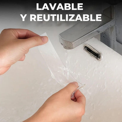 ¡PROMO 3X1! Cinta Doble Faz: Fija, Organiza y Decora sin Dañar tus Superficies