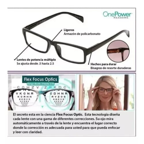 Combo 2 Lentes OnePower® auto-ajustables llévate 2 al precio de 1 🤩 (Oferta 2x1)🤩 Claridad visual y comodidad todos los días