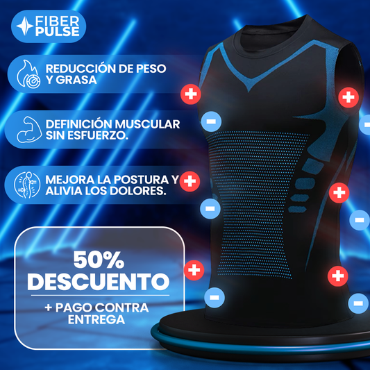 🔥Black Week FiberPulse™ | Camiseta Reductora – Tecnología Iónica e Infrarroja