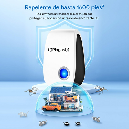 REPELENTE ULTRASÓNICO DE INSECTOS 2 x 1